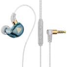 QKZ SK9 In-ear Subwoofer Wire-controlled Music Running Earphone with Mic(Blue) - 1