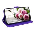For Nokia C2 2nd Edition Butterfly Rose Embossed Leather Phone Case(Purple) - 5