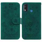 For Nokia G11 Plus Butterfly Rose Embossed Leather Phone Case(Green) - 1