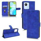 For Realme C30 4G Skin Feel Magnetic Flip Leather Phone Case(Blue) - 1