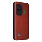 For Xiaomi 12S Ultra Carbon Fiber Texture Magnetic Flip Leather Phone Case(Brown) - 3