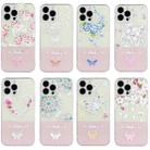 For iPhone 13 Pro Max Bronzing Butterfly Flower Phone Case (Peach Blossoms) - 6