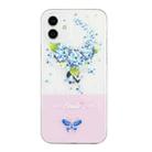 For iPhone 11 Bronzing Butterfly Flower Phone Case (Hydrangea) - 1