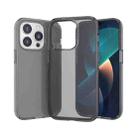 For iPhone 14 Pro Crystal Clear Phone Case(Transparent Black) - 1