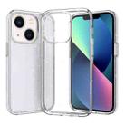 For iPhone 14 Plus Crystal Clear Phone Case (Glitter White) - 1