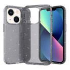 For iPhone 14 Plus Crystal Clear Phone Case (Glitter Black) - 1