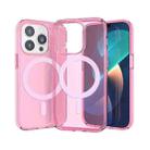 Crystal Clear MagSafe Phone Case For iPhone 14 Pro(Transparent Pink) - 1