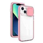 For iPhone 13 Pro Max Sliding Camera Phone Case (Pink) - 1