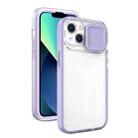 For iPhone 13 Pro Max Sliding Camera Phone Case (Purple) - 1
