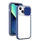 For iPhone 13 Pro Max Sliding Camera Phone Case (Navy Blue) - 1