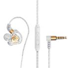QKZ ZEN In-ear Subwoofer Wire-controlled Music Running Sports Earphone with Mic(White) - 1