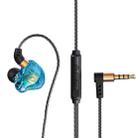 QKZ ZEN In-ear Subwoofer Wire-controlled Music Running Sports Earphone with Mic(Blue) - 1