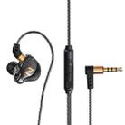 QKZ ZEN In-ear Subwoofer Wire-controlled Music Running Sports Earphone with Mic(Black) - 1