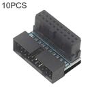10 PCS 3.0 19P 20P Motherboard Male To Female Extension Adapter, Model: PH19B(Balck) - 1