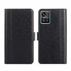 For vivo S10 / S10 Pro Ostrich Texture Flip Leather Phone Case(Black) - 1
