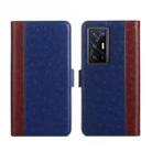 For vivo X70 Pro+ Ostrich Texture Flip Leather Phone Case(Blue) - 1