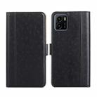 For vivo Y15s Foreign Version Ostrich Texture Flip Leather Phone Case(Black) - 1