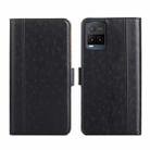 For vivo Y21 / Y21s / Y33s Ostrich Texture Flip Leather Phone Case(Black) - 1