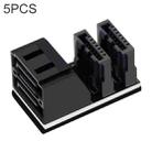 5 PCS Motherboard SATA 7Pin Dual Interface, Model:PH572 90 Degree - 1