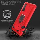 For Huawei nova 6 Carbon Fiber Protective Case with 360 Degree Rotating Ring Holder(Red) - 3