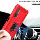 For Huawei nova 6 Carbon Fiber Protective Case with 360 Degree Rotating Ring Holder(Red) - 5
