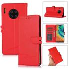 For Huawei Mate 30 Pro Cross Texture Horizontal Flip Leather Phone Case(Red) - 1