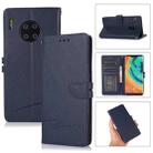 For Huawei Mate 30 Pro Cross Texture Horizontal Flip Leather Phone Case(Dark Blue) - 1