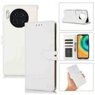 For Huawei Mate 30 Cross Texture Horizontal Flip Leather Phone Case(White) - 1