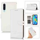 For Huawei P30 Cross Texture Horizontal Flip Leather Phone Case(White) - 1