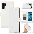 For Huawei P30 Pro Cross Texture Horizontal Flip Leather Phone Case(White) - 1