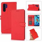 For Huawei P30 Pro Cross Texture Horizontal Flip Leather Phone Case(Red) - 1