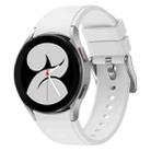 For Samsung Galaxy Watch 5 40mm Silicone Watch Band(White) - 1