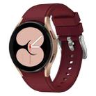 For Samsung Galaxy Watch 5 40mm Silicone Watch Band(Wine Red) - 1