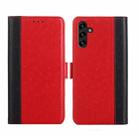 For Samsung Galaxy A13 4G Ostrich Texture Flip Leather Phone Case(Red) - 1