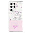 For Samsung Galaxy S22 Ultra 5G Bronzing Butterfly Flower Phone Case(Cherry Blossoms) - 1