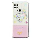 For Xiaomi Redmi 10C Bronzing Butterfly Flower Phone Case(Butterfly) - 1