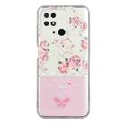 For Xiaomi Redmi 10C Bronzing Butterfly Flower Phone Case(Peony) - 1