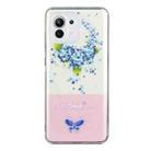 For Xiaomi Mi 11 Lite Bronzing Butterfly Flower Phone Case(Hydrangea) - 1