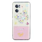 For OnePlus Nord CE 2 5G Bronzing Butterfly Flower Phone Case(Butterfly) - 1