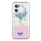 For OnePlus Nord CE 2 5G Bronzing Butterfly Flower Phone Case(Hydrangea) - 1