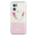 For OnePlus Nord CE 2 5G Bronzing Butterfly Flower Phone Case(Rose Heart) - 1