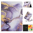 For iPad Pro 10.5 2019 / 10.2 Marble Pattern Smart Leather Tablet Case(Purple) - 1