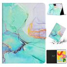 For iPad Pro 10.5 2019 / 10.2 Marble Pattern Smart Leather Tablet Case(Green) - 1