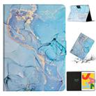 For iPad Pro 10.5 2019 / 10.2 Marble Pattern Smart Leather Tablet Case(Blue) - 1