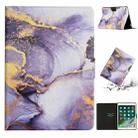 Marble Pattern Smart Leather Tablet Case For iPad Air / Air 2 / 9.7 2018 / 2017(Purple) - 1