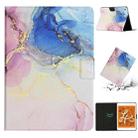 Marble Pattern Smart Leather Tablet Case For iPad mini 5 / 4 / 3 / 2 / 1(Pink Blue) - 1