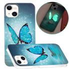 For iPhone 14 Luminous TPU Soft Phone Case (Butterfly) - 1