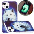 For iPhone 14 Luminous TPU Soft Phone Case (Star Wolf) - 1