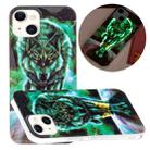 For iPhone 14 Luminous TPU Soft Phone Case (Fierce Wolf) - 1