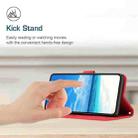 For iPhone 14 Plus Skin Feel Heart Pattern Leather Phone Case (Red) - 5